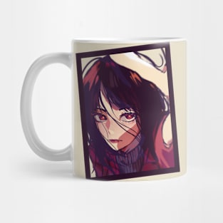 Sun Kissed Anime Portrait Tilted Frame Pop Graphic Illustration Tee Mug